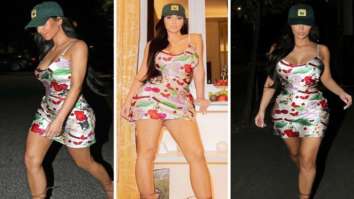 Kim Kardashian looks alluring in John Galliano cherry satin dress worth Rs. 1.34 lakh