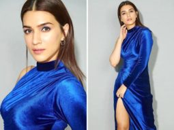 Kriti Sanon makes a glamorous statement in blue velvet dress with thigh-high slit Kriti Sanon makes a glamorous statement in blue velvet dress with thigh-high slit
