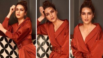 Kriti Sanon makes a glowing statement in brown as she promotes her film Mimi