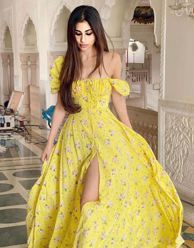 Mouni Roy stuns in floral printed thigh-high cut floor dress worth Rs. 22k Mouni Roy stuns in floral printed thigh-high cut floor dress worth Rs. 22k