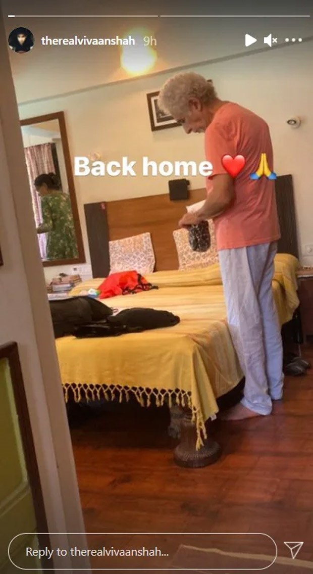 Naseeruddin Shah finally discharged from the hospital, Vivaan Shah shares pictures Naseeruddin Shah finally discharged from the hospital, Vivaan Shah shares pictures