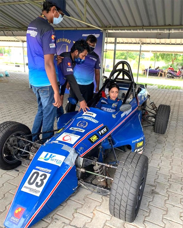 Nivetha Pethuraj pursues her dream, completes the first level of her Formula One training Nivetha Pethuraj pursues her dream, completes the first level of her Formula One training