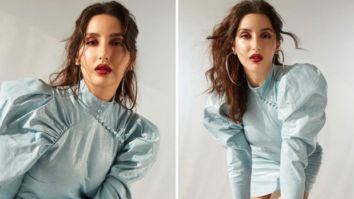 Nora Fatehi is a complete smoke-storm in faux leather OTT mini dress worth Rs. 24,041