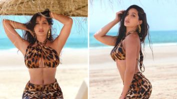 Nora Fatehi is a perfect smoke-storm in a leopard printed co-ord set