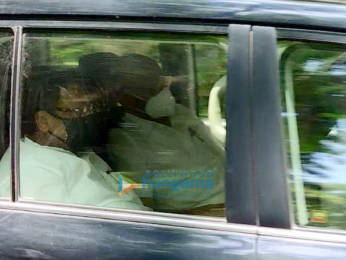Photos: Shabana Azmi arrive at Dilip Kumar's residence to pay their last respects