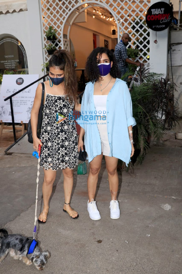 photos fatima sana shaikh and sanya malhotra spotted at smoke house deli in bandra 3