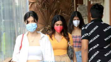 Photos: Khushi Kapoor, Shanaya Kapoor and Anjini Dhawan snapped at Bastian in Worli