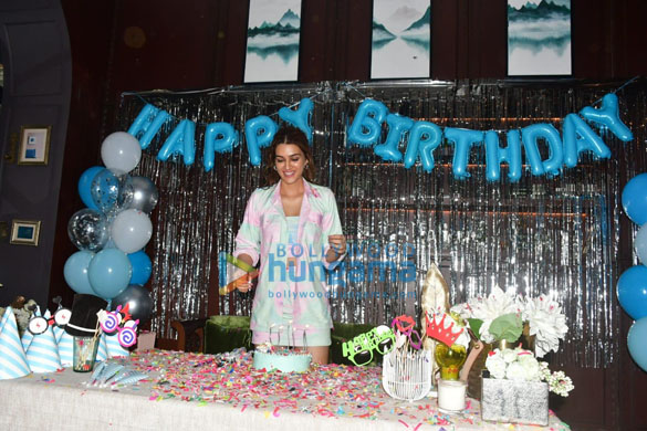 Photos: Kriti Sanon brings in her birthday by hosting a special screening of Mimi at the Maddock office on Monday