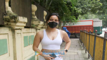 Photos: Neha Sharma spotted outside a gym in Bandra