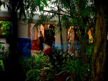 Photos: Saira Banu brings Dilip Kumar's body home for last rites