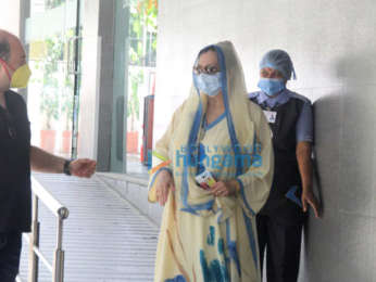 Photos: Saira Banu snapped at Hinduja Hospital in Bandra