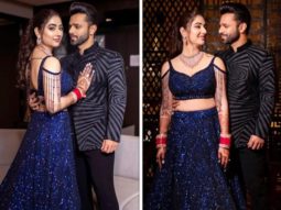 Rahul Vaidya keeps it dapper in Abu Jani & Sandeep Khosla; Disha Parmar dons blue embellished lehenga for after party
