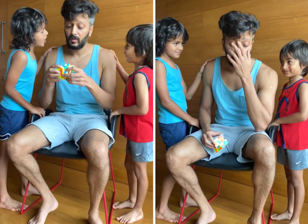 Riteish Deshmukh and his sons make fun of Genelia D'Souza's driving skills in hilarious video