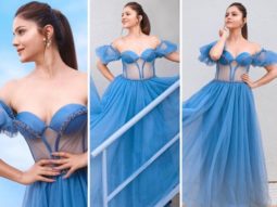 Rubina Dilaik has her Cinderella moment in ice blue strapless corset gown