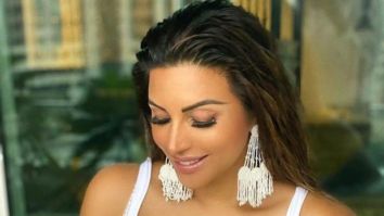 Sexaholic actress Shama Sikander takes the internet by storm in plinging neckline white bralette and high waisted checkered pants