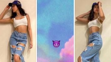 Shanaya Kapoor keeps it casual in white cropped bralette and distressed denims