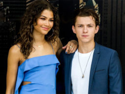 Spider-Man No Way Home stars Tom Holland and Zendaya indulge in a kiss seemingly confirming their relationship