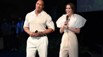 Dwayne Johnson, Emily Blunt, Philipp Maximilian attend the grand premiere of Disney’s Jungle Cruise at Fantasyland theater
