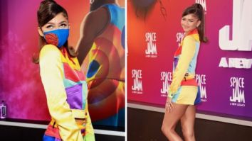 Zendaya aces colour blocking in Lola Bunny-inspired Moschino look for Space Jam: A New Legacy premiere