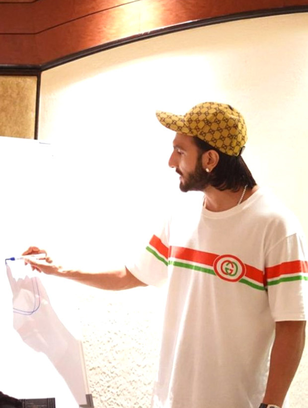 Ranveer Singh gives his fans a sneak peek into his prep as an actor! See pics: