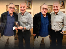 Anupam Kher poses with Robert De Niro, the Godfather of Acting, in the United States