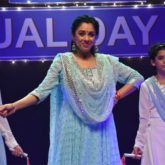 Anupamma star Rupali Ganguly looks beautiful in ice-blue anarkali dress