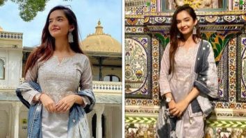 Anushka Sen stuns in traditional ensemble as she shares pictures from Udaipur