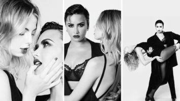 Demi Lovato poses for a sexy photo shoot by Tyler Shields with actress Alle Marie Evens