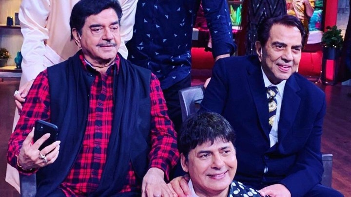 Dharmendra and Shatrughan Sinha at The Kapil Sharma Show