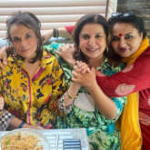Farah Khan bumps into yesteryear icons Reena Roy, Mumtaz and Mallika Randhawa at a restaurant 