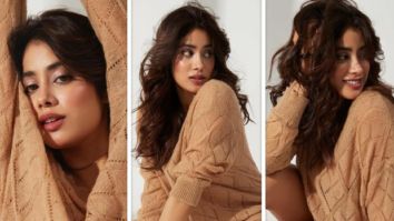 Janhvi Kapoor keeps it comfy in affordable rust knit top worth 4k
