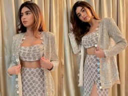 Khushi Kapoor makes heads turn in a mirror work indo western outfit from Arpita Mehta worth over Rs.1 lakh