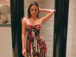 Kiara Advani makes a statement in a multi-coloured, three tier dress from Saksha and Kinni for Rs. 26,500