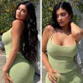Kylie Jenner rings in her 24th birthday in a green figure-hugging co-ord set