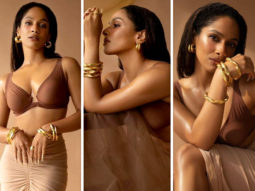 Masaba Gupta is an absolute stunner in a brown bralette and nude figure-hugging skirt