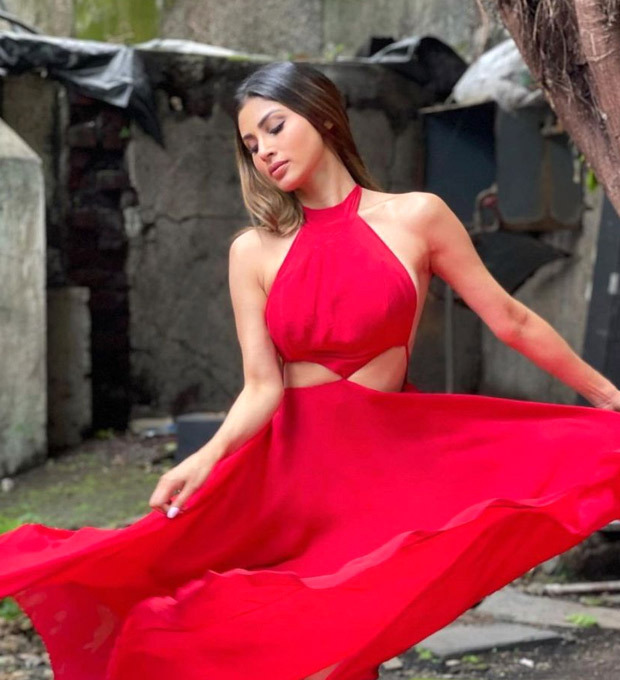Mouni Roy looks ravishing in a fiery backless red dress Mouni Roy looks ravishing in a fiery backless red dress