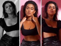 Nia Sharma raises the temperature in sexy black crop top and mini skirt
