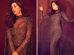 Nora Fatehi is a complete smoke-storm in embellished copper gown