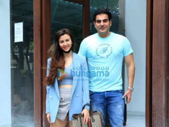 Photos: Arbaaz Khan and Georgia Adriani snapped in Bandra