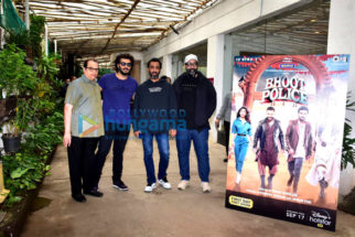 Photos: Celebs snapped at private trailer preview of Bhoot Police
