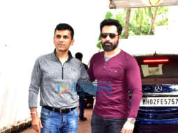 Photos: Emraan Hashmi and Anand Pandit snapped during Chehre promotions