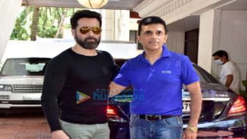 Photos: Emraan Hashmi and Anand Pandit snapped during Chehre promotions