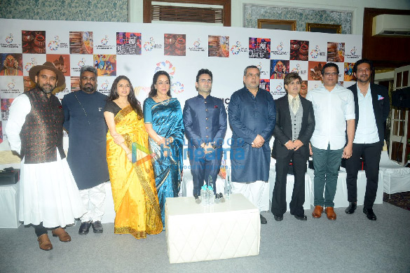 photos hema malini bhagyashree paresh rawal and others snapped at delphic maharashtra press conference 1