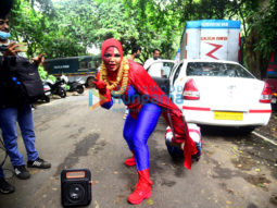 Photos: Rakhi Sawant snapped in Spiderman outfit for Bigg Boss OTT