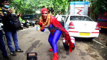 Photos: Rakhi Sawant snapped in Spiderman outfit for Bigg Boss OTT