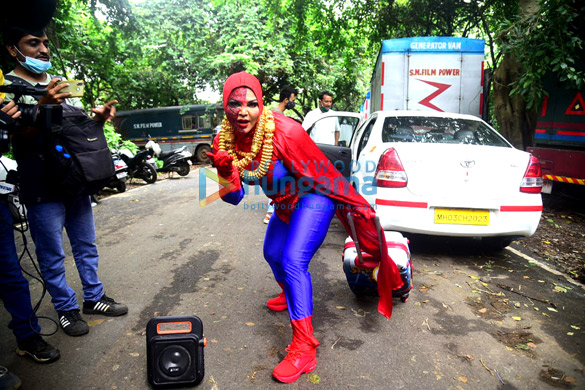Photos: Rakhi Sawant snapped in Spiderman outfit for Bigg Boss OTT Photos: Rakhi Sawant snapped in Spiderman outfit for Bigg Boss OTT