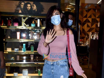 Photos: Rhea Chakraborty snapped at a salon in Juhu