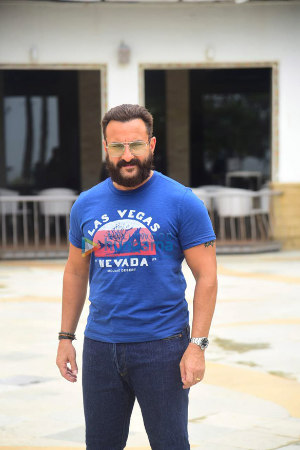 Photos: Saif Ali Khan snapped promoting his film Bhoot Police