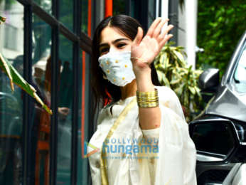 Photos: Sara Ali Khan snapped at Maddock Films's office