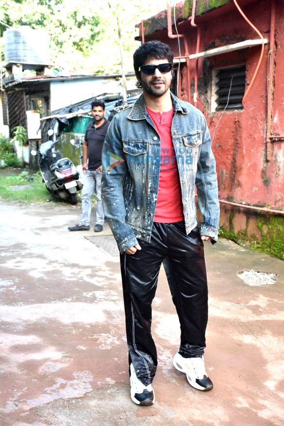 photos varun dhawan spotted at a studio for the rehearsals of his film jug jugg jeeyo 2
